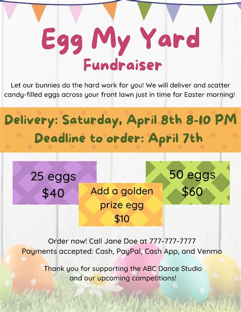 easter egg delivery fundraiser.